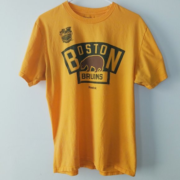 T Shirt NHL Boston Bruins 2016 Winter Classic Foxboro Reebok Adult Size L Large - Picture 2 of 4